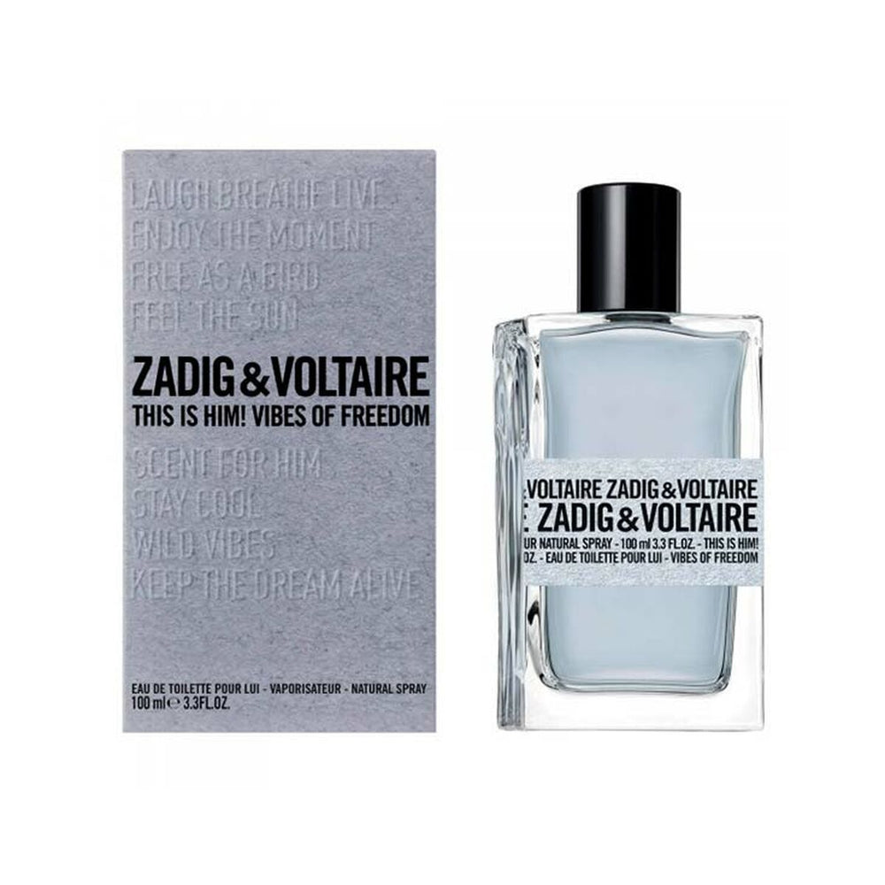 Zadig & Voltaire This is Him! Vibes of Freedom Eau de Toilette 100ml Spray, 100 ml for Men