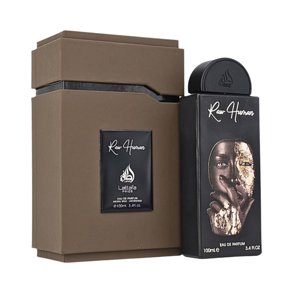 Lattafa Perfumes Raw Human Eau de Parfum 100ml Spray, 100 ml for Unisex