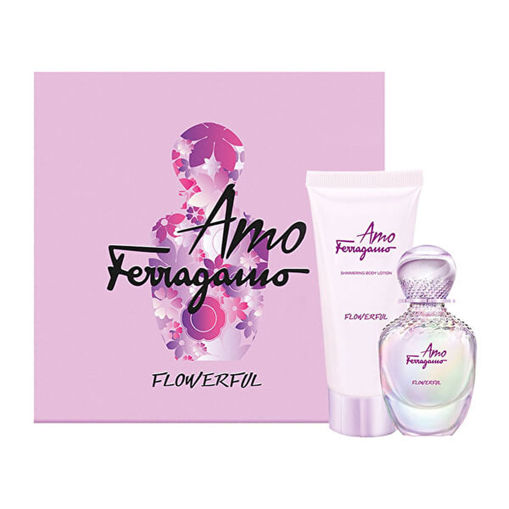 Salvatore Ferragamo Amo Ferragamo Flowerful Gift Set 50ml EDT Spray + 100ml Body Lotion for Women