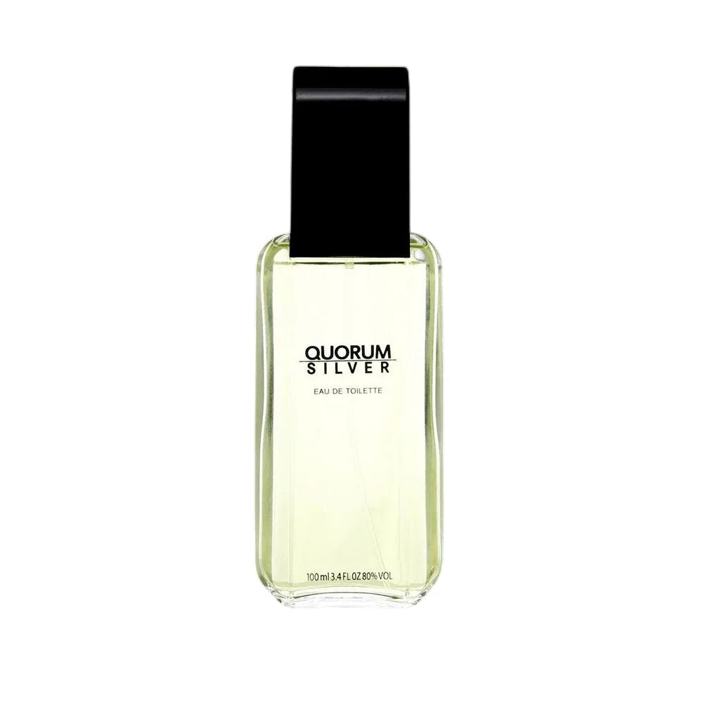 Antonio Puig Quorum Silver Eau de Toilette 100ml Spray, 100 ml for Men