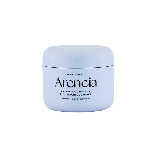 Arencia Fresh Blue Hyssop Rice Mochi Cleanser 120g, 120 ml for Unisex