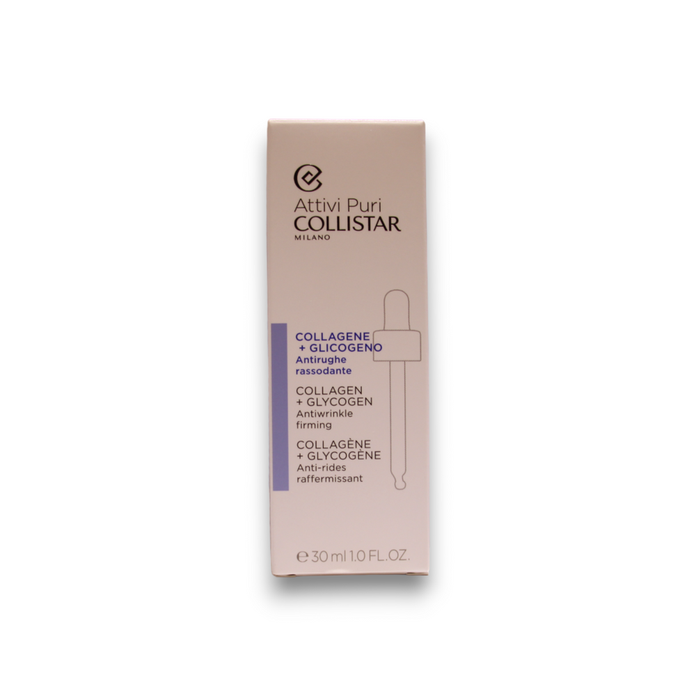 Collistar Attivi Puri Collagen + Glycogen Antiwrinkle Firming Face Serum 30ml, 30 ml for Unisex