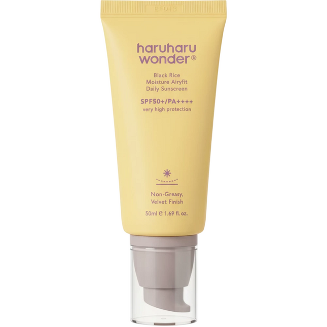 Haruharu Wonder Black Rice Moisture Airyfit Daily Sunscreen SPF50+/Pa++++ 50ml, 50 ml for Unisex