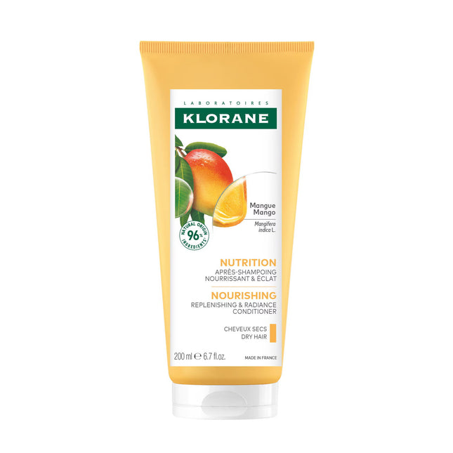 Klorane Nourishing Mango Conditioner 200ml - For Dry Hair, 200 ml for Unisex