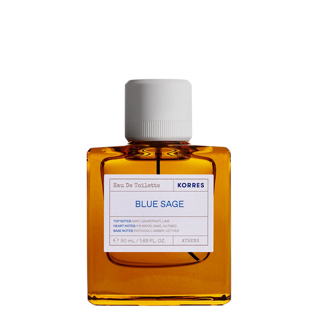 Korres Blue Sage Eau de Toilette 50ml Spray, 50 ml for Men