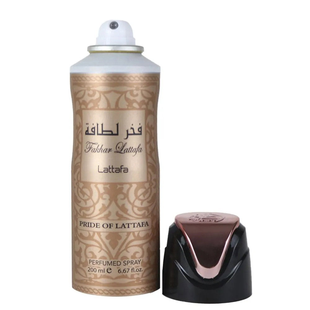 Lattafa Perfumes Fakhar Perfumed Body Spray 200ml, 200 ml for Women