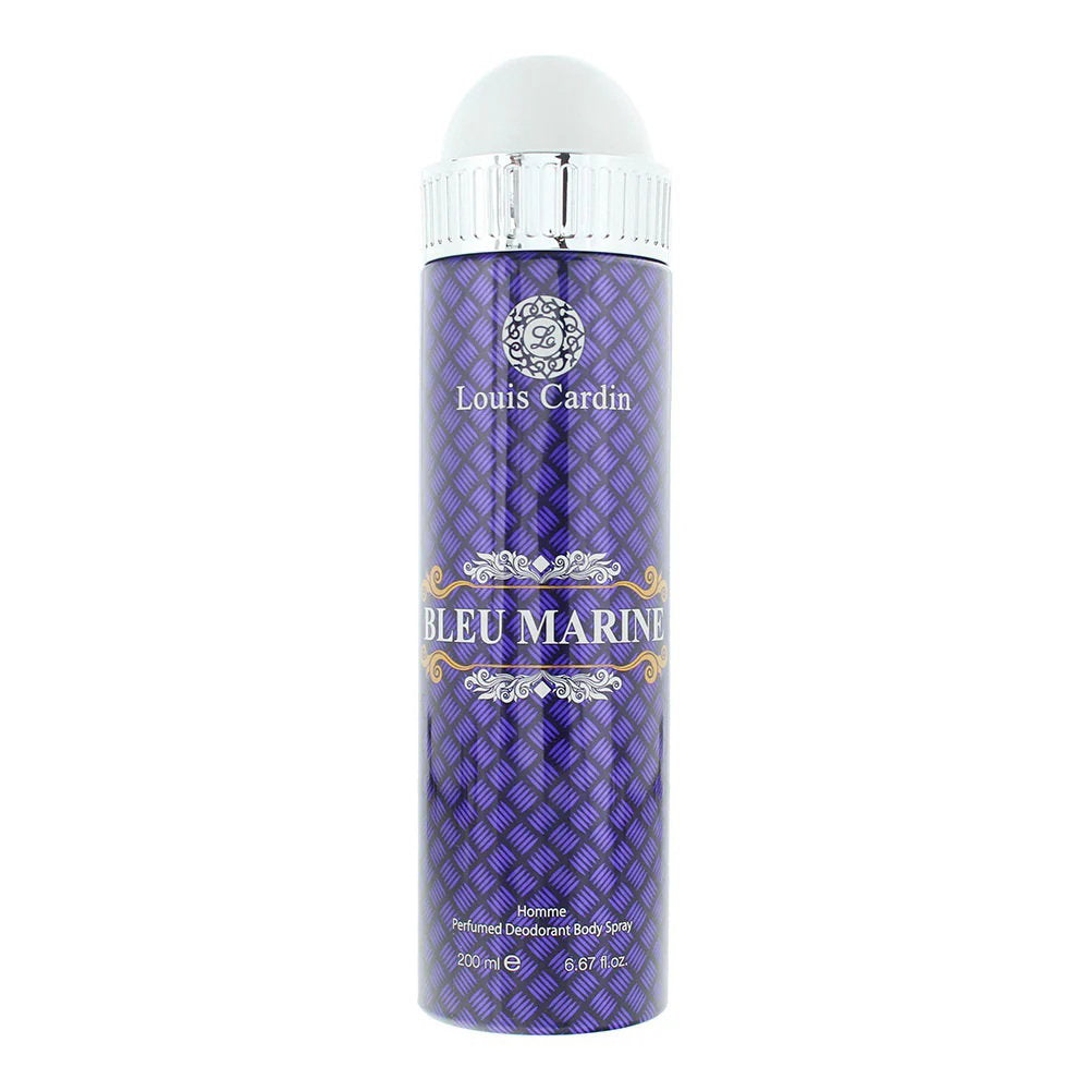 Louis Cardin Bleu Marine Homme Perfumed Deodorant Body Spray 200ml, 200 ml for Men
