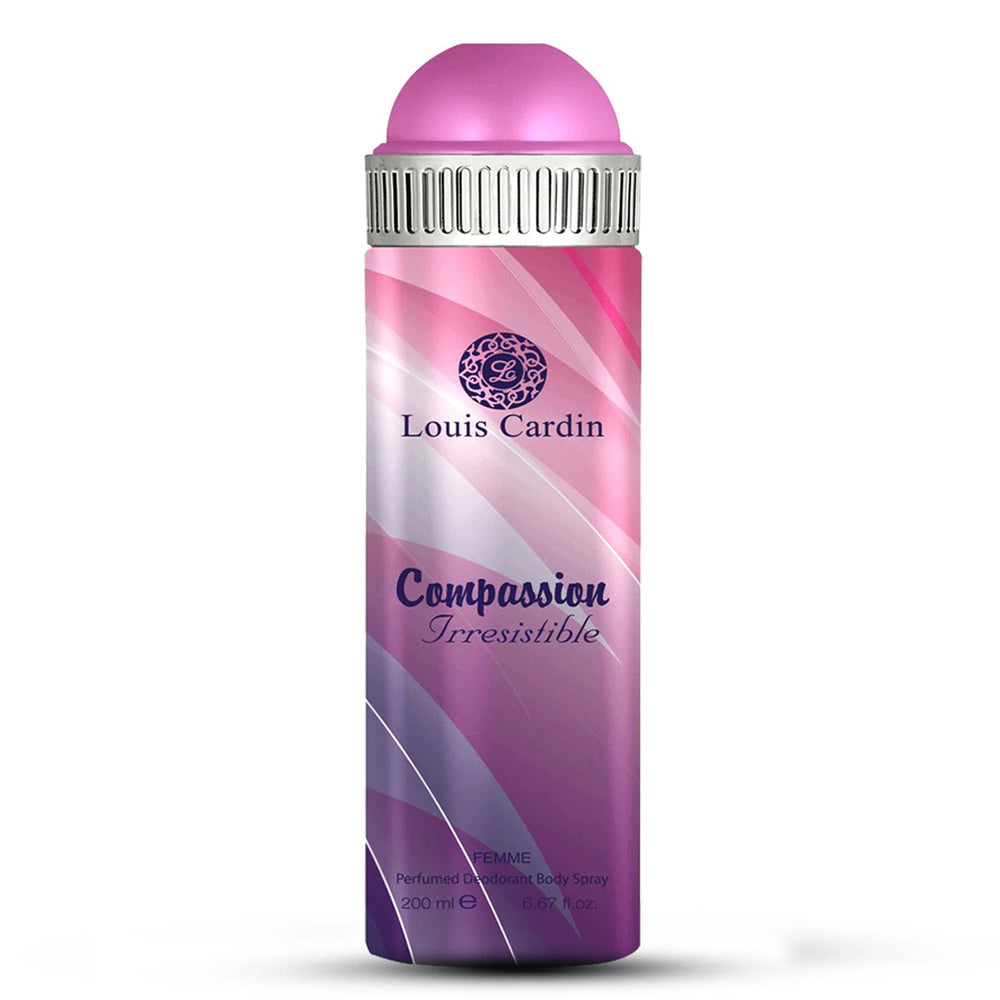 Louis Cardin Compassion 2 Perfumed Deodorant Body Spray 200ml, 200 ml for Women