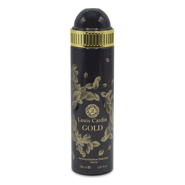 Louis Cardin Gold Perfumed Deodorant Spray 200ml, 200 ml for Women