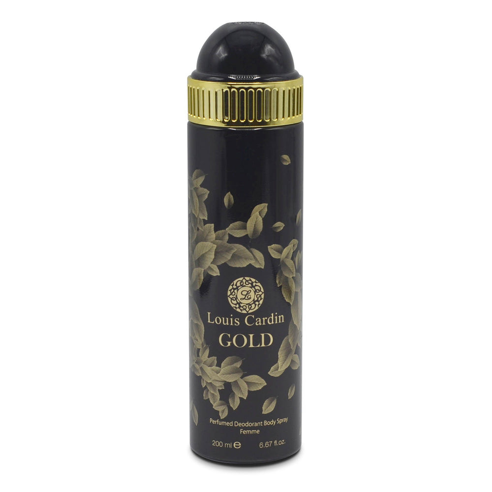 Louis Cardin Gold Perfumed Deodorant Spray 200ml, 200 ml for Women
