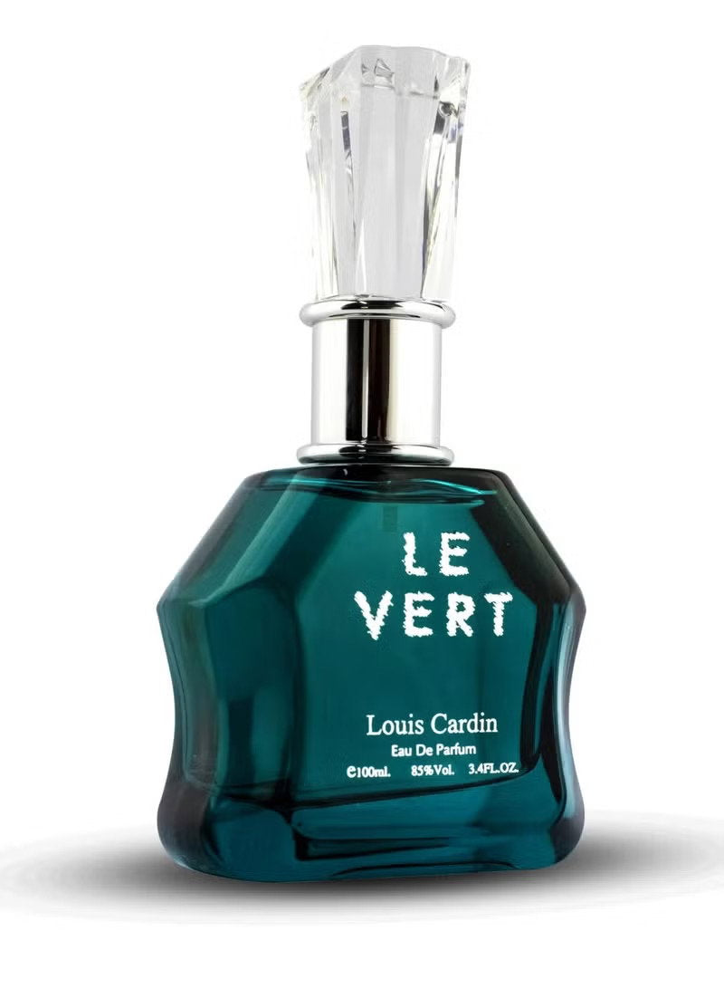Louis Cardin Le Vert Eau de Parfum 100ml Spray, 100 ml for Men