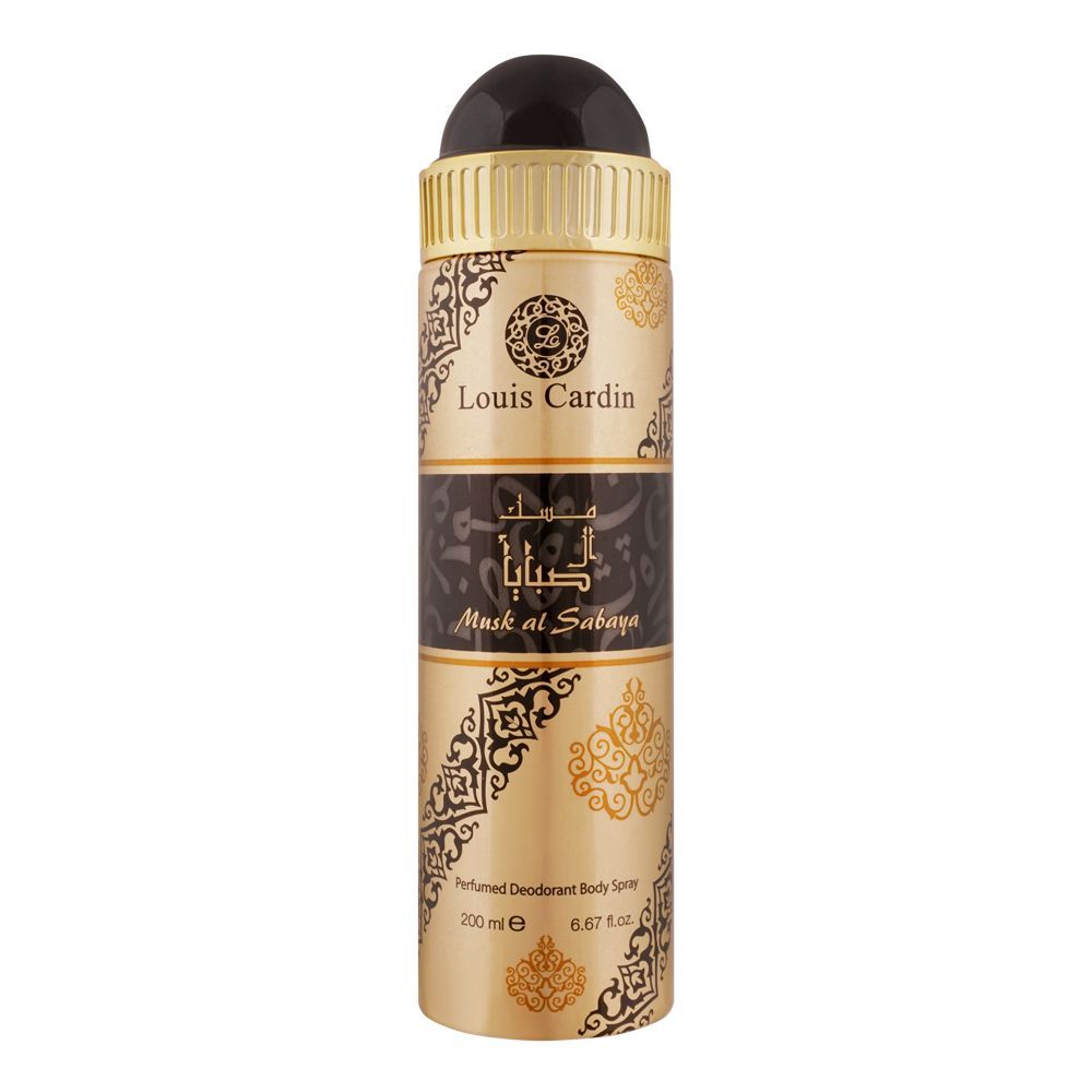 Louis Cardin Musk Al Sabaya Perfumed Deodorant Body Spray 200ml, 200 ml for Men