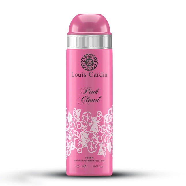 Louis Cardin Pink Cloud Perfumed Deodorant Body Spray 200ml, 200 ml for Women