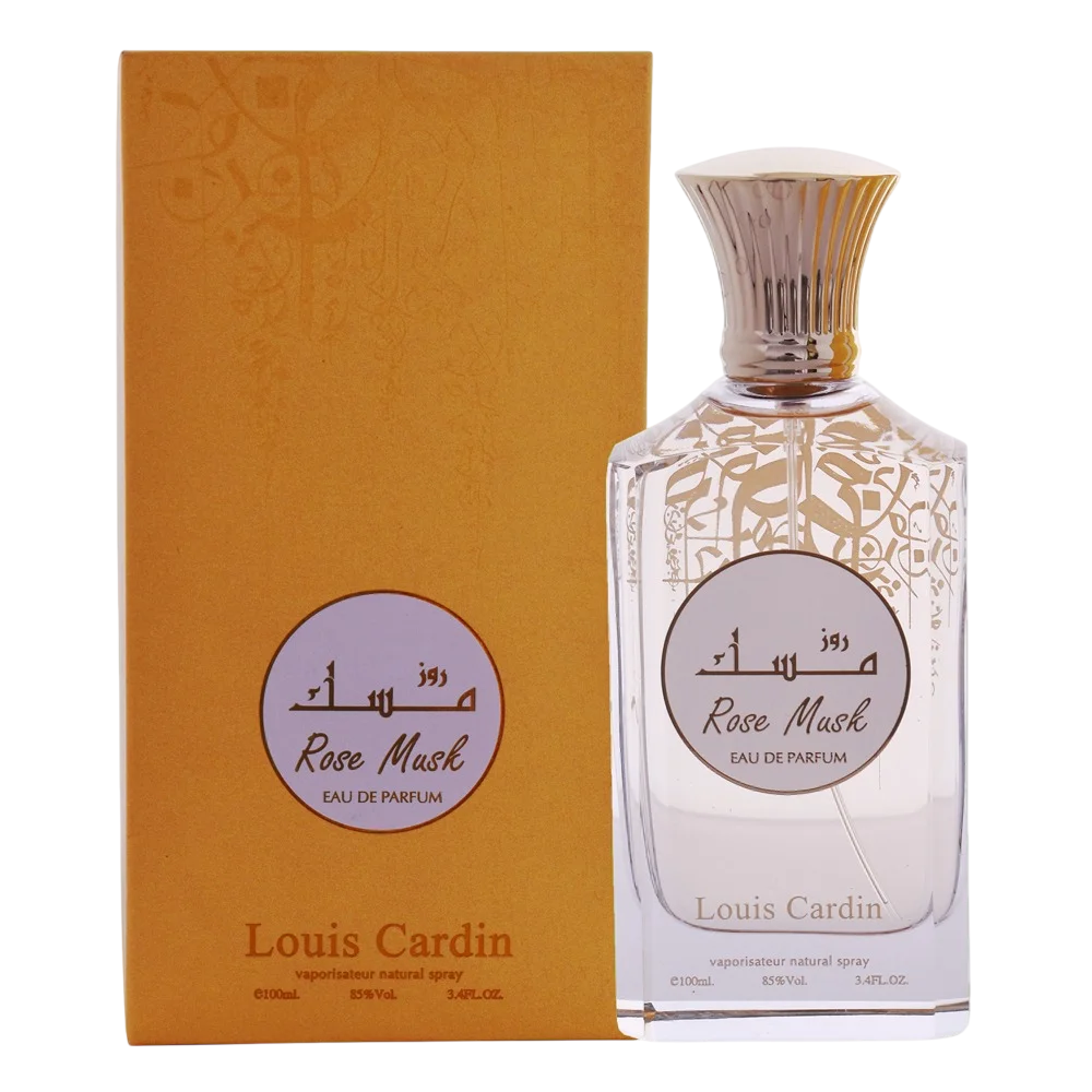 Louis Cardin Rose Musk Eau de Parfum 100ml Spray, 100 ml for Women