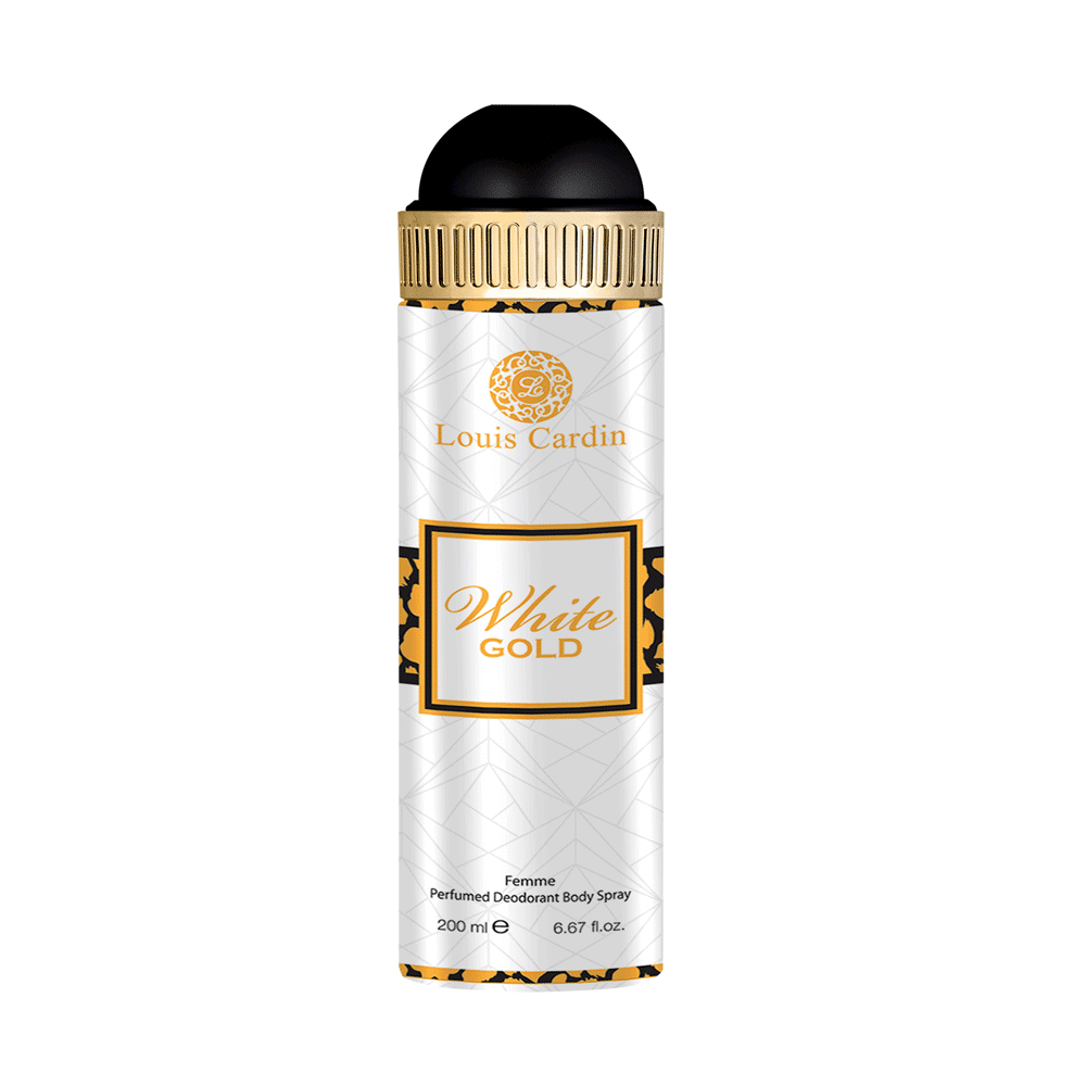 Louis Cardin White Gold Femme Deodorant 200ml Spray, 200 ml for Women