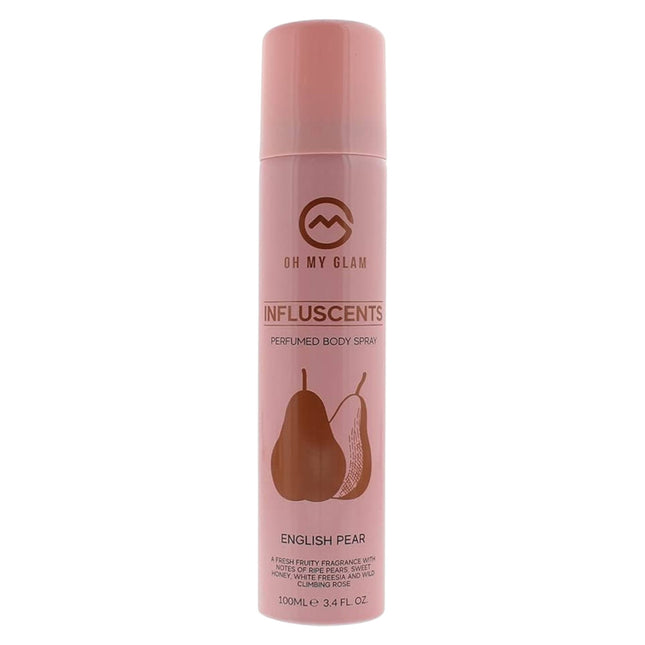 Oh My Glam Influscents Body Spray 100ml - English Pear, 100 ml for Unisex