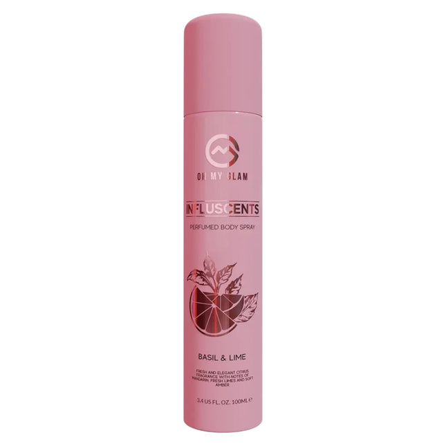 Oh My Glam Influscents Body Spray 100ml - Basil & Lime, 100 ml for Unisex