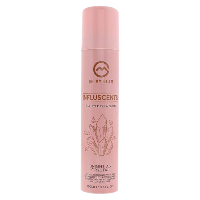 Oh My Glam Influscents Body Spray 100ml - Bright As Crystal, 100 ml for Unisex