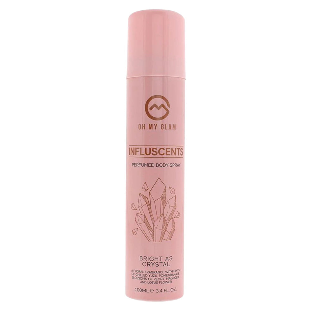 Oh My Glam Influscents Body Spray 100ml - Bright As Crystal, 100 ml for Unisex