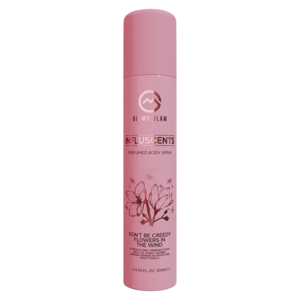 Oh My Glam Influscents Body Spray 100ml - Don't Be Creedy: Flowers In The Wind, 100 ml for Unisex