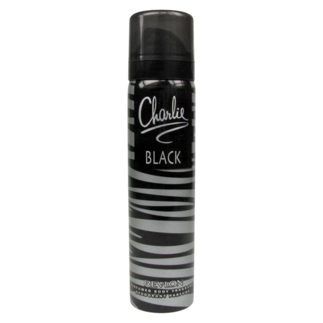 Revlon Charlie Black Body Spray 75ml, 75 ml for Women