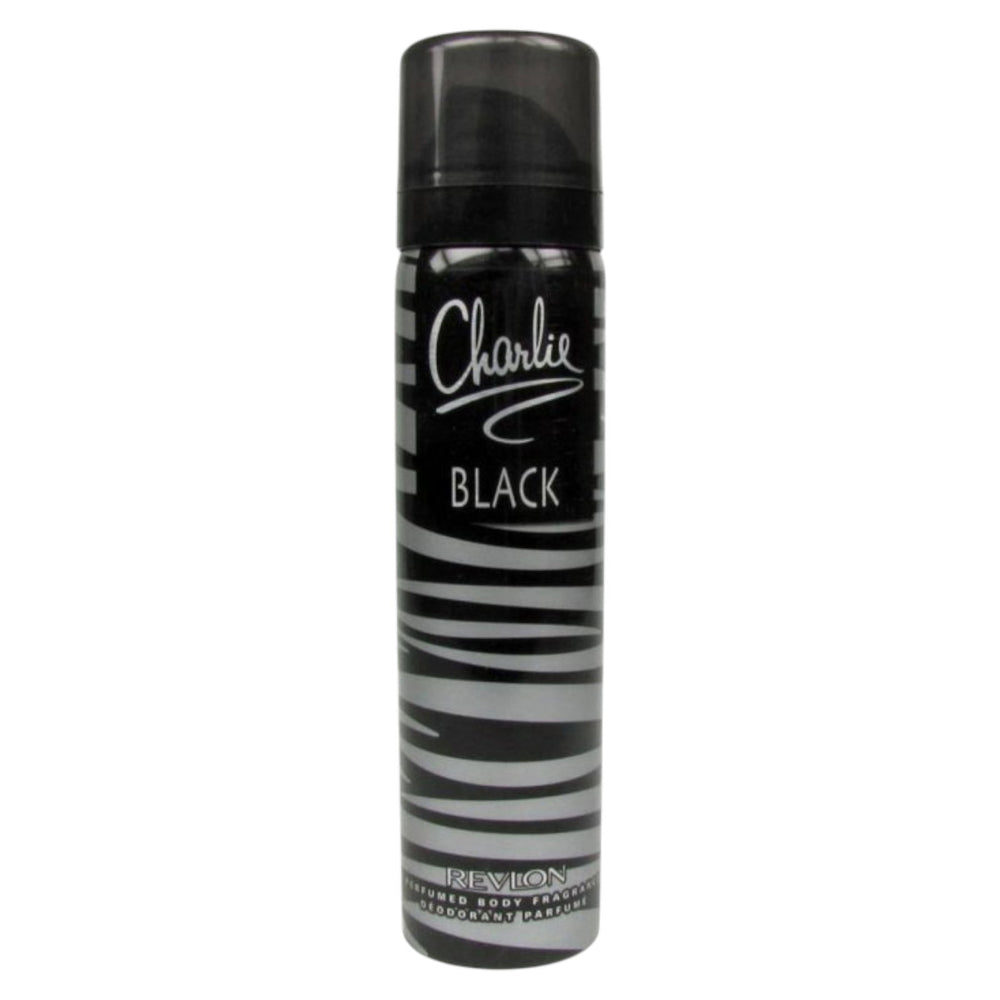 Revlon Charlie Black Body Spray 75ml, 75 ml for Women