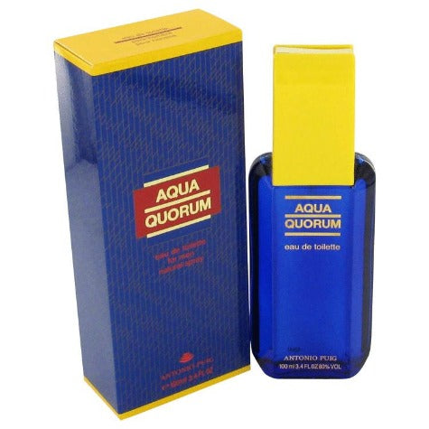 Antonio Puig Aqua Quorum Eau de Toilette 100ml Spray, 100 ml for Men