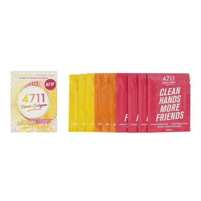 4711 Remix Cologne Refreshing Tissues 10pack, 10 ml for Unisex