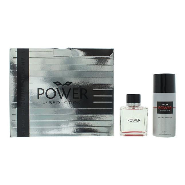 Antonio Banderas Power of Seduction Gift Set 100ml EDT + 150ml Deodorant Spray for Men