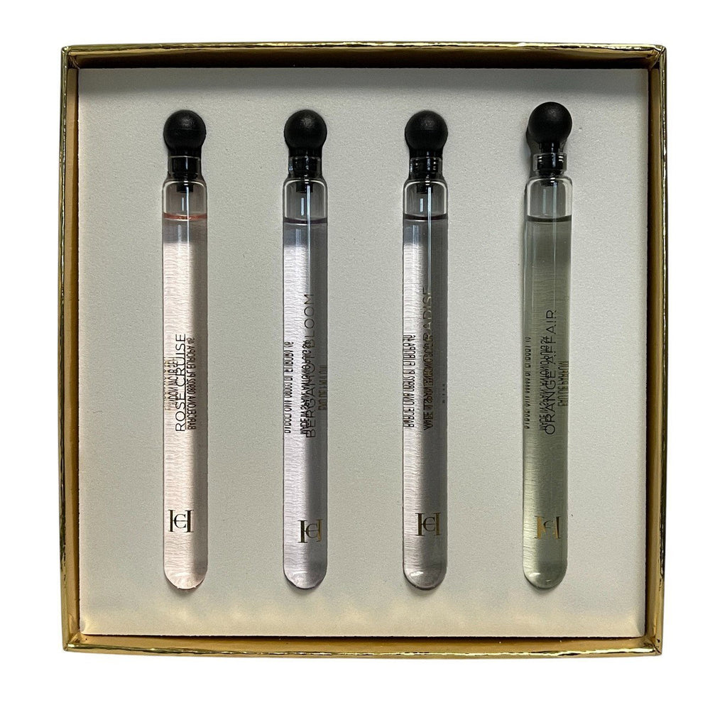 Carolina Herrera Confidential Giftset - 4x4ml Orange Affair EDT Splash - Bergamot Bloom EDT Splash - Vetiver Paradise EDT Splash - Rose Cruise EDT Splash for Unisex