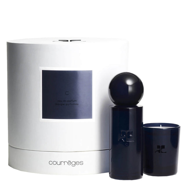 Courrèges C Gift Set 100ml EDP + 75g Candle for Unisex