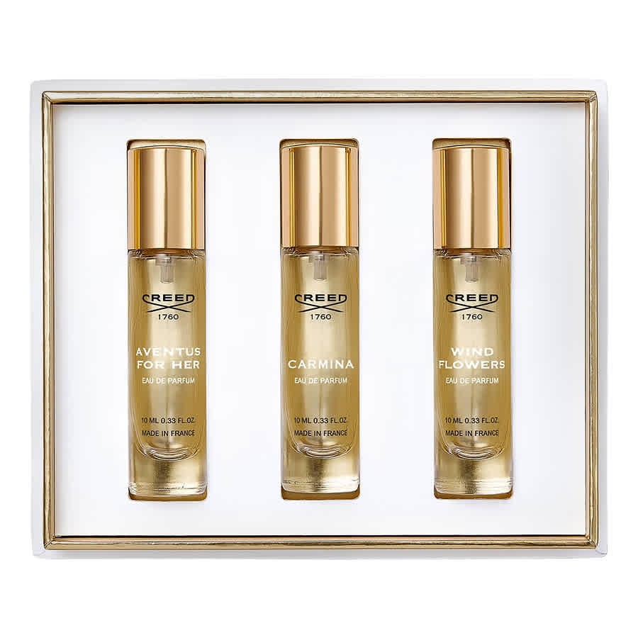 Creed Mini Gift Set: Aventus For Her EDP 10ml -Carmina EDP 10ml - Wind Flowers EDP 10ml for Unisex