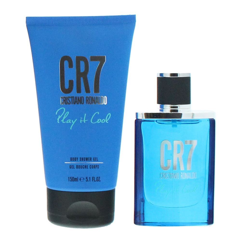 Cristiano Ronaldo CR7 Play It Cool Gift Set 30ml EDT Spray + 150ml Shower Gel, 2 ml for Men