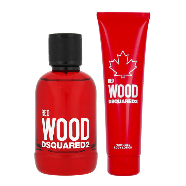 DSquared² Red Wood Gift Set 100ml EDT + 150ml Body Lotion for Women