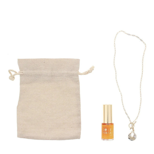 Lalique Soleil Vibrant Gift Set 15ml EDP + Necklace + Bag for Women