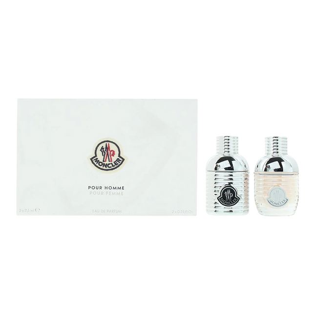 Moncler Gift Set: EDP Pour Homme 7.5ml - EDP Pour Femme 7.5ml