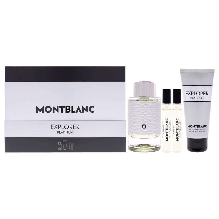 Mont Blanc Explorer Platinum Gift Set 100ml EDP + 100ml Shower Gel +2x 7.5ml EDP for Men
