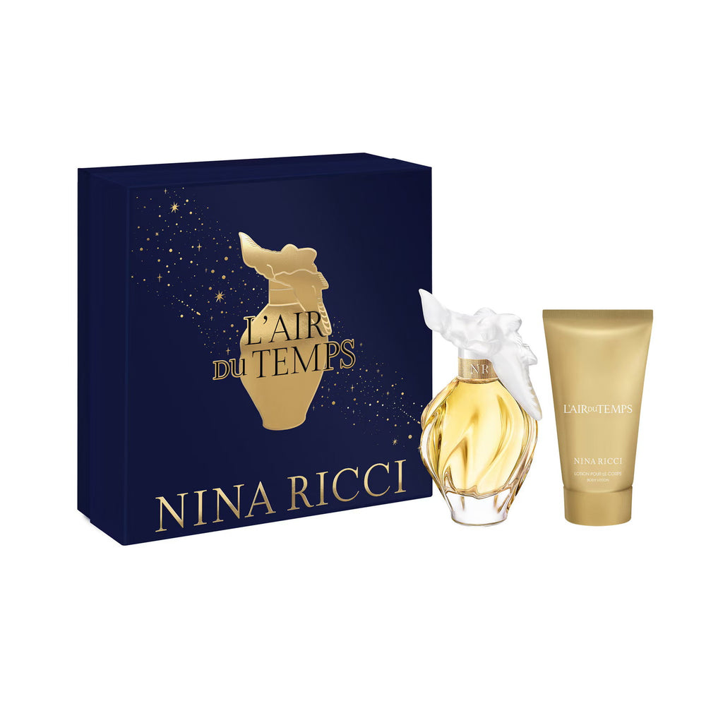 Nina Ricci L'air Du Temps Gift Set 100ml EDT + 75ml Body Lotion for Women