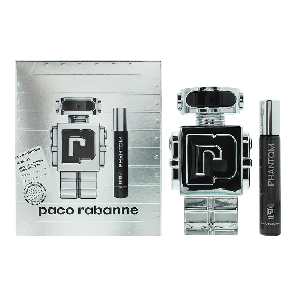 Paco Rabanne Phantom Gift Set 100ml EDT + 10ml EDT for Men