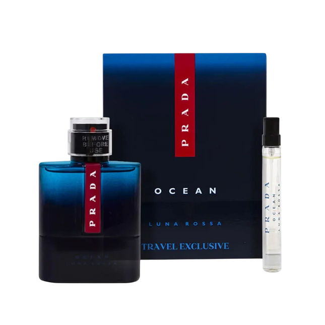 Prada Luna Rossa Ocean Eau de Toilette Gift Set 100ml EDT + 10ml EDT for Men