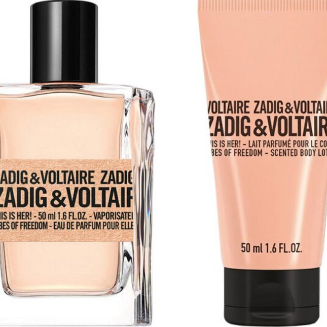 Zadig & Voltaire This is Her! Vibes of Freedom Gift Set 50ml EDP + 50ml Body Lotion for Women