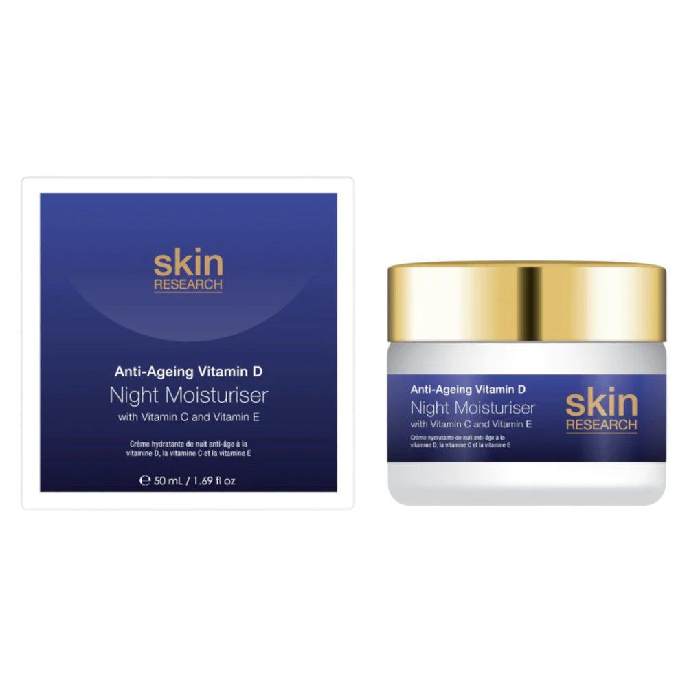 Skin Research Anti-Ageing Vitamin D Night Moisturiser 50ml, 50 ml for Unisex