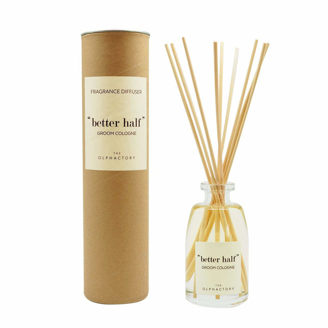 The Olphactory Better Half Groom Cologne Reed Diffuser 100ml, 100 ml for Unisex