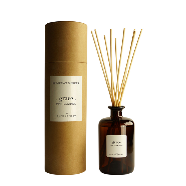 The Olphactory Grace Mint Tea Basil Diffuser 500ml, 500 ml for Unisex
