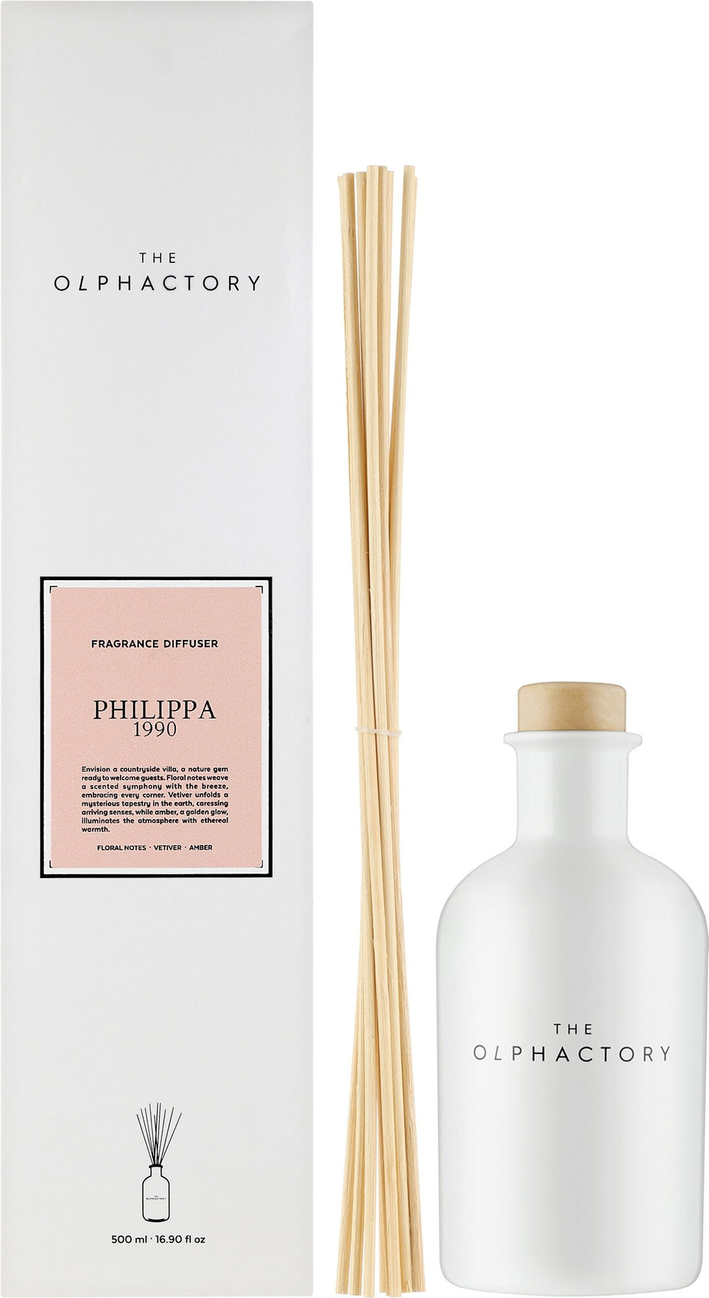 The Olphactory Philippa 1990 Diffuser 500ml, 500 ml for Unisex