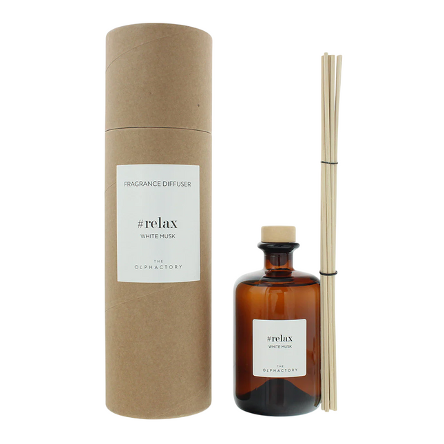 The Olphactory Relax White Musk Diffuser 500ml, 500 ml for Unisex