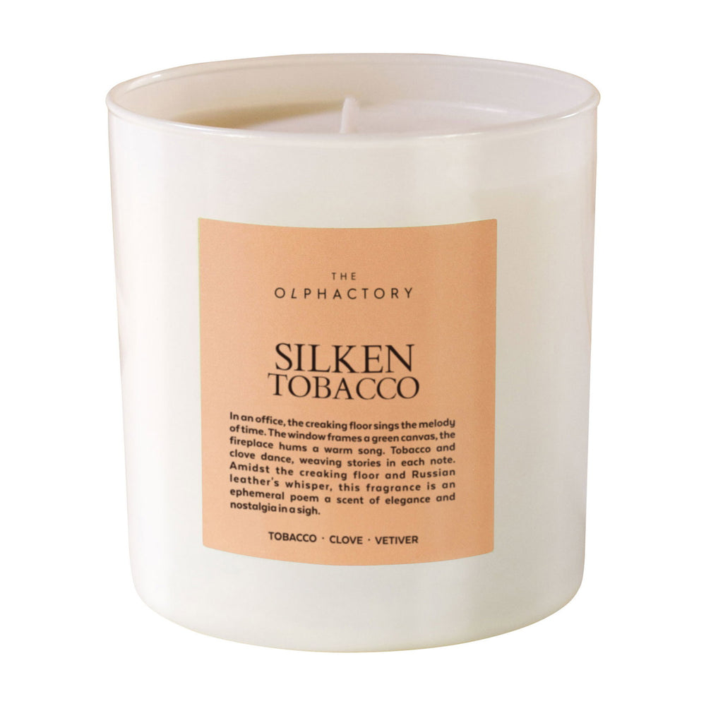 The Olphactory Silken Tobacco Scented Candle 310g, 310 ml for Unisex
