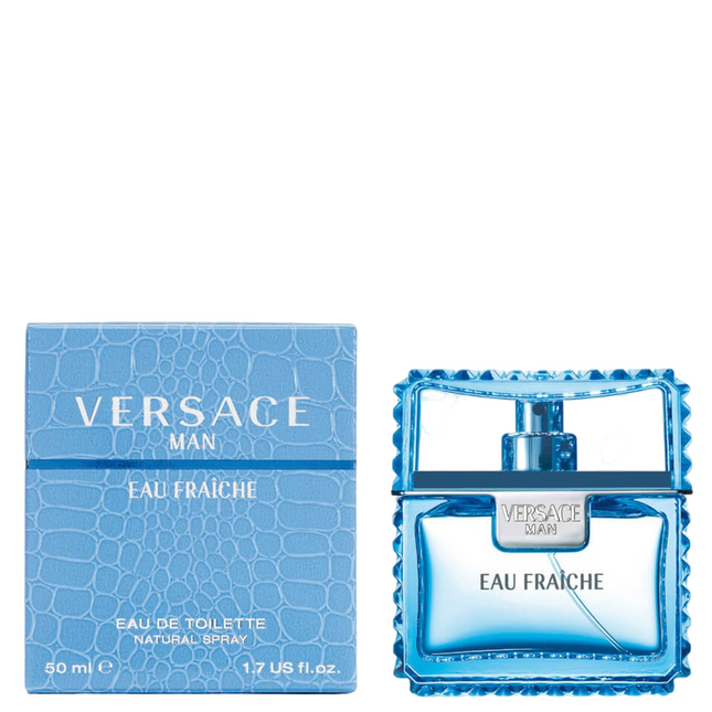 Versace Man Eau Fraiche Eau de Toilette 50ml Spray, 50 ml for Men