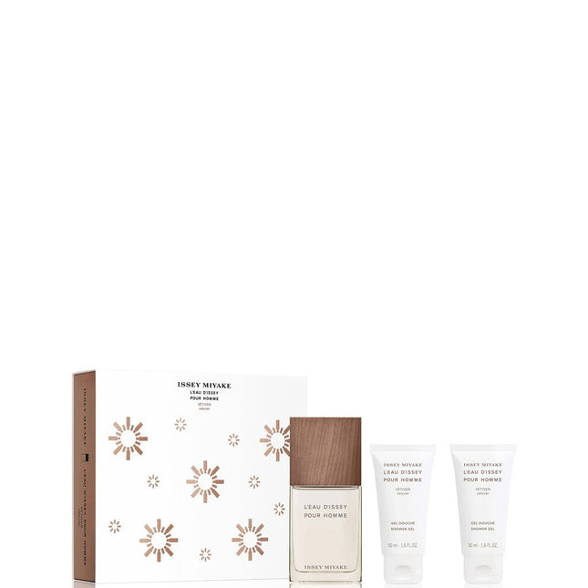 Issey Miyake L?Eau d?Issey pour Homme Vétiver Gift Set 50ml EDT + 2 x 50ml Shower Gel